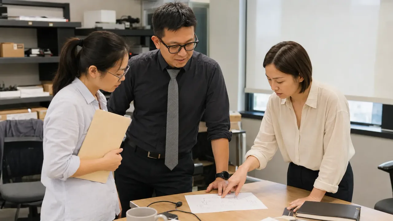 A working discussion around project materials